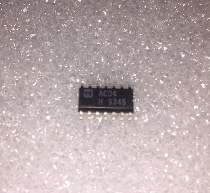 TI / Harris CD74AC04M IC, 74AC CMOS, SMD, 74AC04, SOIC14 (25pcs = 1 lot ...