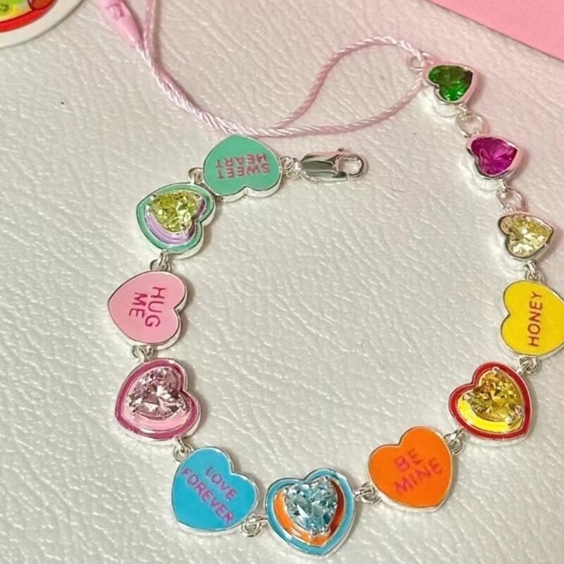 Y2k Aesthetic Jewelry Dopamine Inspired Hand Link Wrist Chain