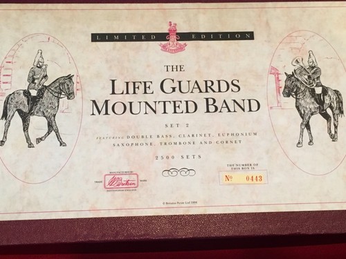 W. Britains #5295 Life Guards Mounted Band, Limited Edition Set # 2,1994~ NMIB - Picture 3 of 12
