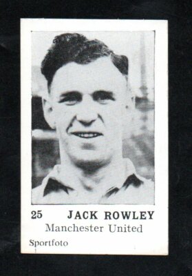 SPORTSFOTO Bolton produzierte Firma Football Manchester United Jack Rowley 