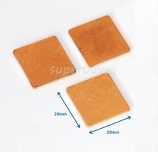 3pc Copper Shim 20mm x 20mm x 1mm Component Thermal Pad Heatsink Computer Laptop
