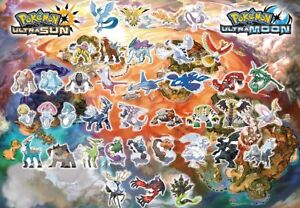 Details About Choose From All 73 Legendary Pokemon Ultra Beast Shiny Ultra Sun Moon Usum 3ds