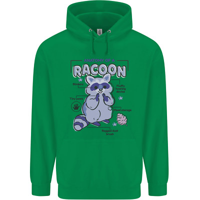 Lustiger Hoodie Anatomy of a Racoon Kinder Kids