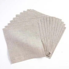 Solino Home 100% Pure Linen Cocktail Napkins 6 x 6" for Fall Dining - Fete