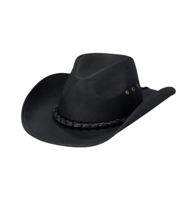 Outback Trading Bootlegger Brown Oilskin Hat 1484-BLK