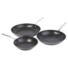 Curtis Stone Dura-Pan+ 3-piece Frypan Set