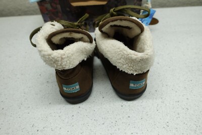 TOMS Highland Botas Brown Fold Over Sherling Lined Ankle Boots / Mens Size 10.5 Mens Toms Highland Botas Brown Fold Over Shearling Lined  main image 2