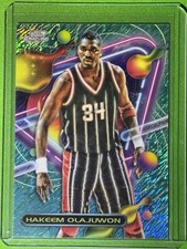 2023-24 Topps Cosmic Chrome HAKEEM OLAJUWON AQUA EQUINOX REFRACTOR /149 ROCKETS