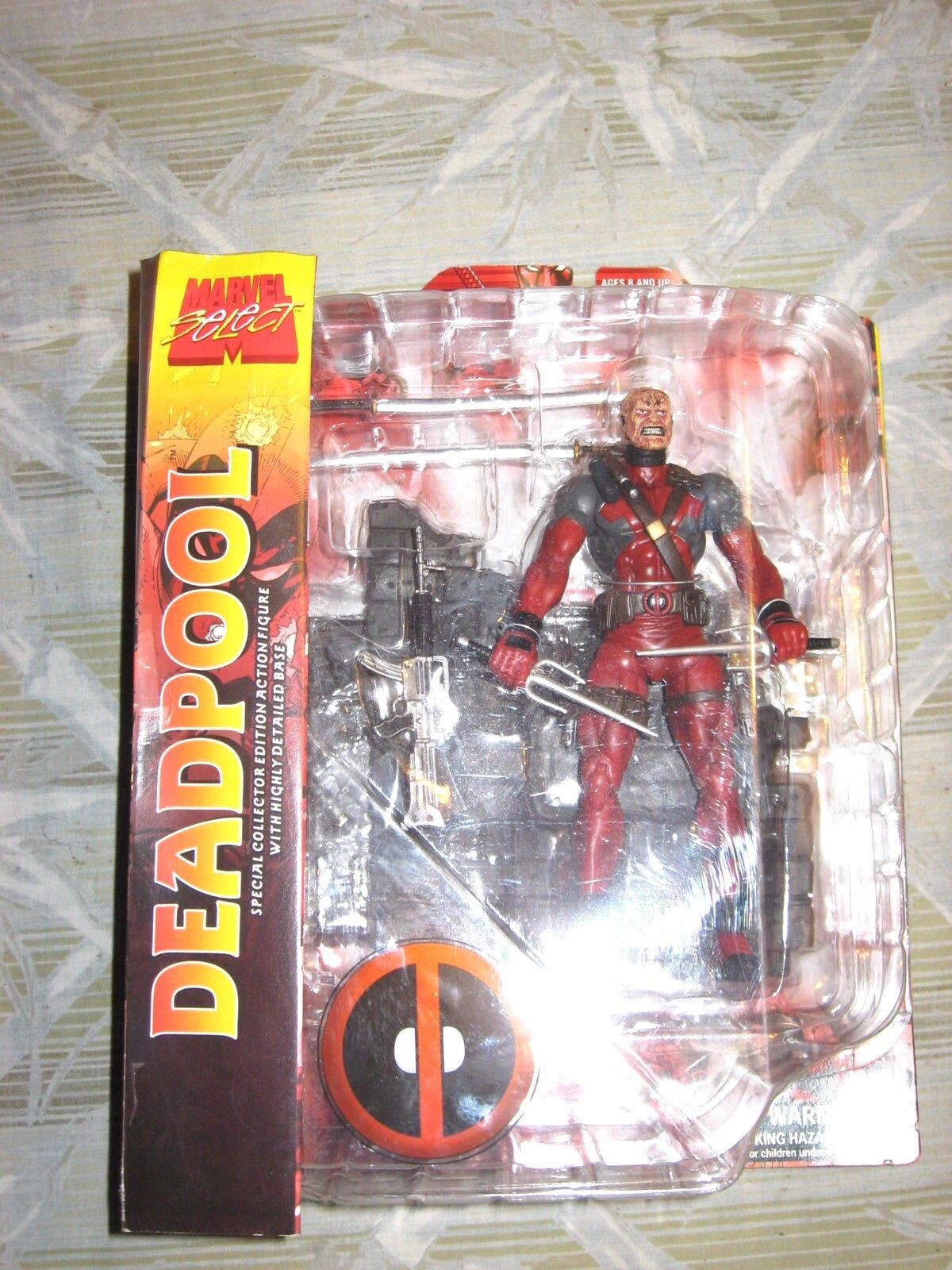 MARVEL SELECT DEADPOOL UNMASKED VARIANT NIB! UNOPENED MINT FIGURE! RARE MOVIE!