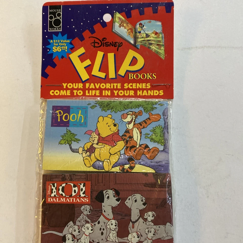 WALT DISNEY- FLIP BOOKS-Pooh-101-Toy Story-Hercules- SEALED- Free Shipping - Image 2 of 4