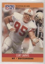 1990 Pro Set Curt Jarvis (The Official NFL Card on Front) #657 Rookie RC tj5. rookie card picture
