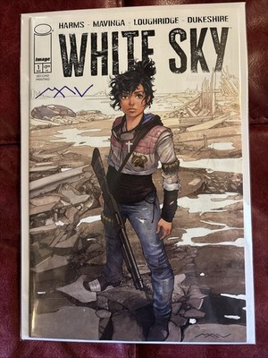 White Sky #1 2nd Print Signed Mavinga MegaCon 2026 NM/NM+