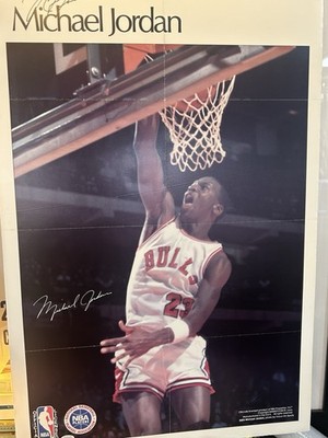 1985 Sports Illustrated Michael Jordan Rookie Year Poster JSA