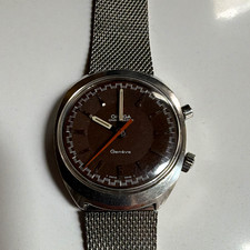 OMEGA Genève Chronostop Chronograph Manual Wind Brown Dial Steel 36-39mm
