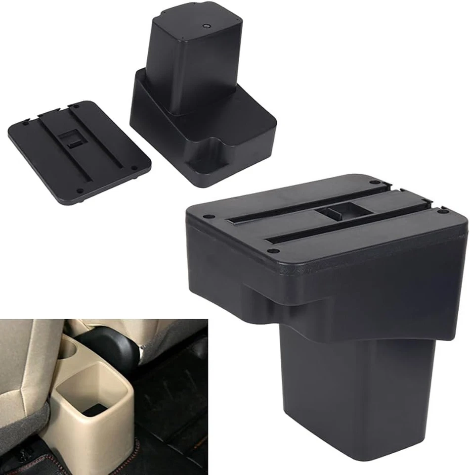 Caja reposabrazos para Hyundai Verna/Accent/Solaris y Dodge RB 2012-2016 doble capa Foto 2 de 4