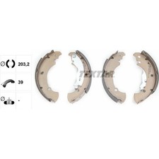 Textar 91053600 Bremsbackensatz für FIAT BRAVA BRAVO MAREA 182 185