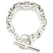 Hermes Chaine d'Ancre GM Silver 925 11links Sterling Silver SV925 Bracelet 57262