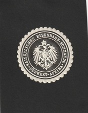 DSWA schwarze Vignette "Kaiserliches Eisenbahn-Kommando",  neu wie verausgabt