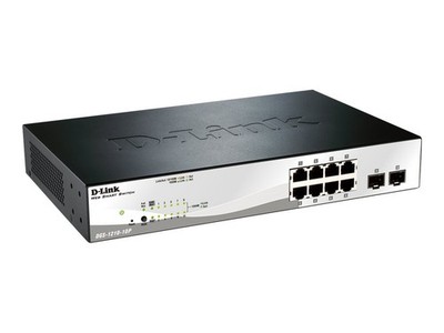 D-Link 10-Port Layer2 PoE Smart Managed Gigabit Switch|green 3.0 8x