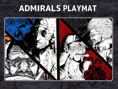One Piece Card Admirals Navy mat Gaming Desk Playmat mat mat mat