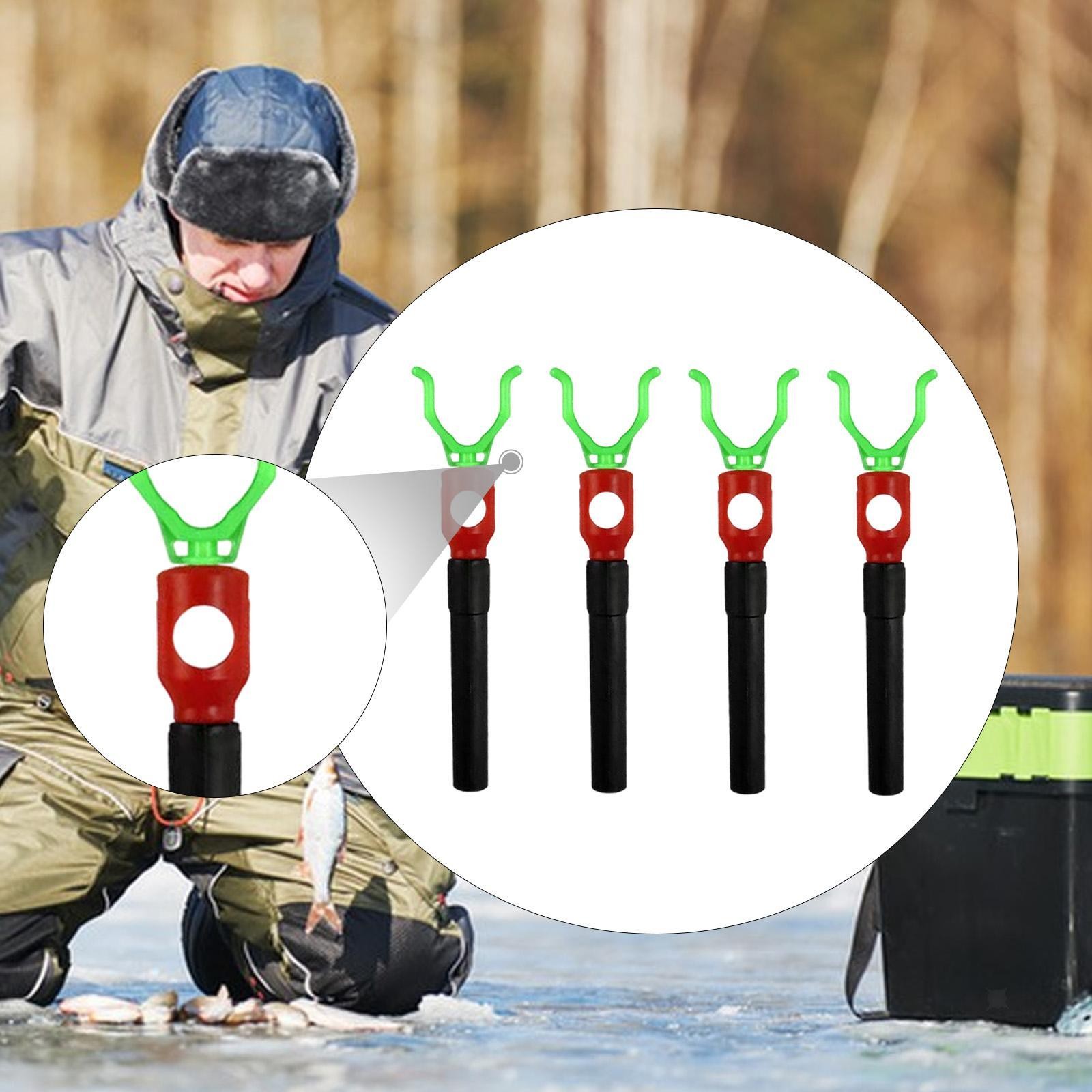 4x Ice Fishing Spiral Drill Ice Screw Hiking Camping Equipment Tent Stakes