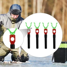 4x Ice Fishing Spiral Drill Ice Screw Hiking Camping Equipment Tent Stakes