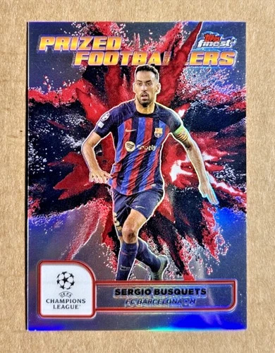 2025 Topps Finest Barcelona SERGIO BUSQUETS Prized Footballers Fusion Case Hit