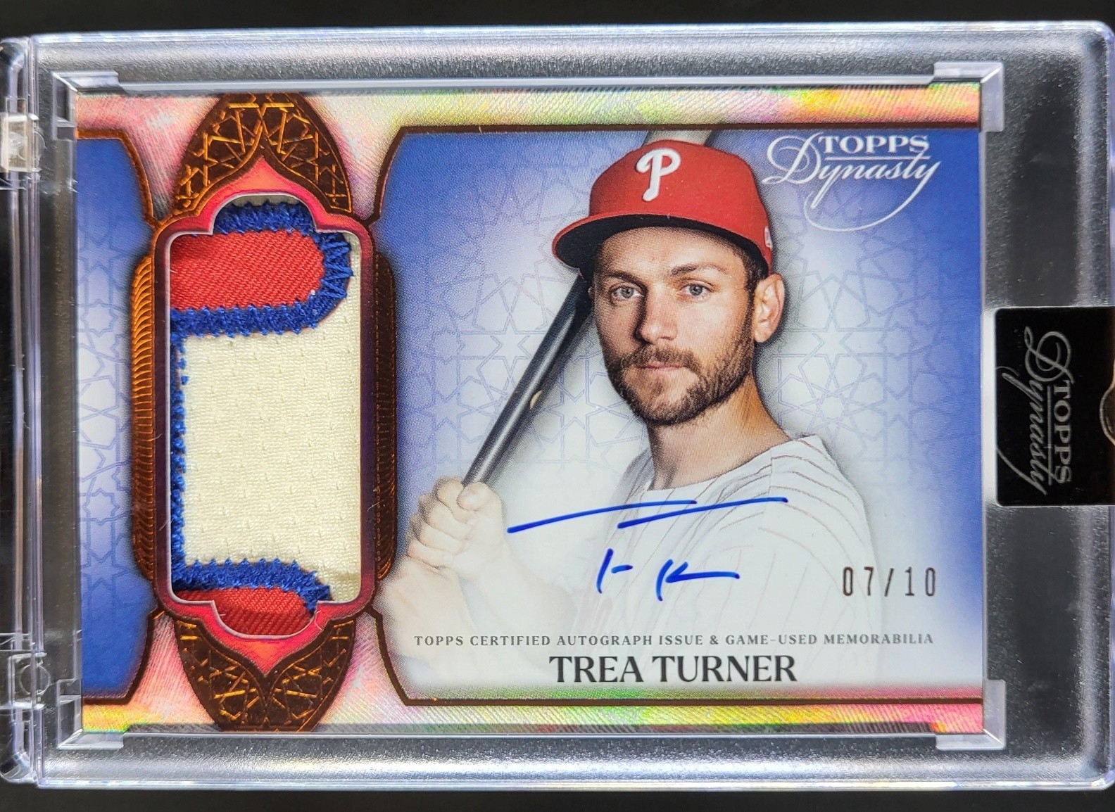 2025 Topps Dynasty Trea Turner Auto Patch /10 MEM Phillies RK2