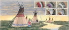 #2505A Indian Headdress Hand Drawn & Painted Gary Kolter cachet First Day cover