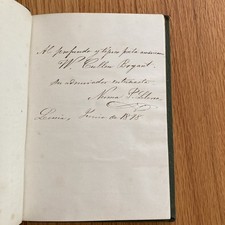 Odisea Del Alma ~ Numa Pompilio Llona • SIGNED to William Cullen Bryant