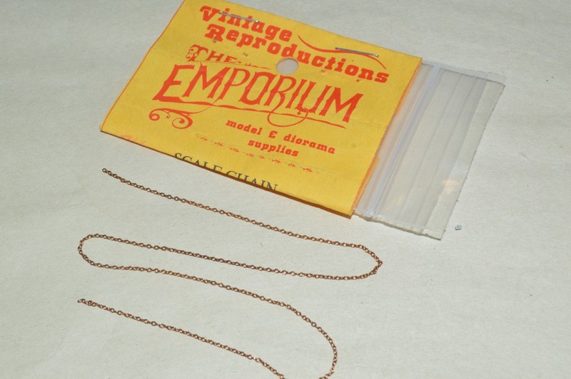 HO scale Vintage Reproductions The Emporium #323 brass chain 32 links per inch