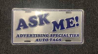 Ask Me Advertising Auto Tags Booster License Plate