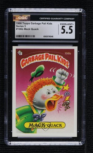 1986 Topps Garbage Pail Kids Series 3 Mack Quack (One Star Back) CGC 5.5 0ed5