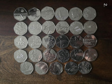 Full set 29 olympic circulated coins in good condition