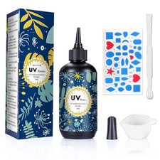 Crystal Clear Hard UV Resin Upgraded Formula Ultraviolet Fast Curing for 200g