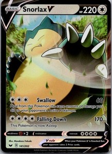 Snorlax V 141/202 Sword & Shield Base Set