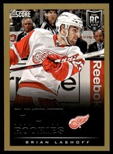 2013-14 Score Gold Brian Lashoff Rookie Detroit Red Wings #635