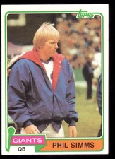 TOPPS 1981 55 PHIL SIMMS