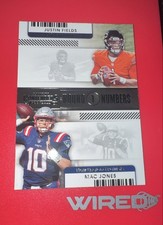 2021 Panini Contenders - Round Numbers Justin Fields, Mac Jones #RN-JFI (RC)