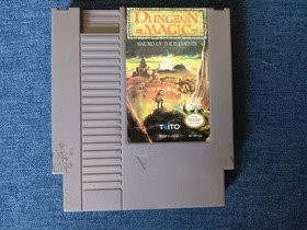 Dungeon Magic (Taito, 1990) NES Game w/ Box, Manual, Poster ~ Tested & Working
