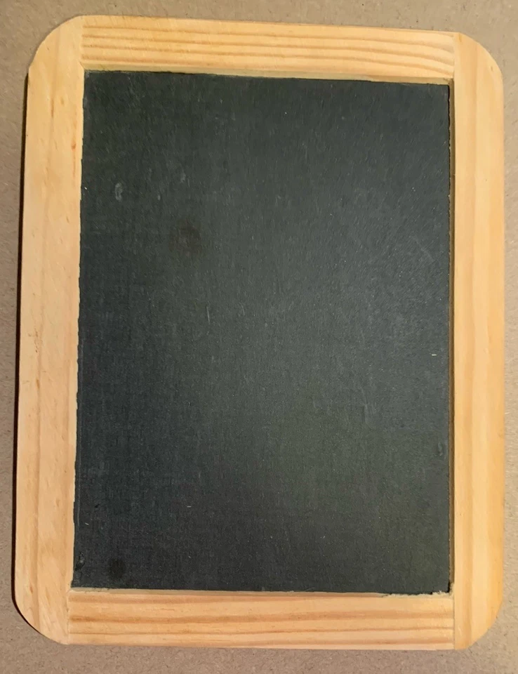 RoseArt Mini Chalk Board 2 Sided 8.25” x 6.25” Wood Frame - Made In Portugal - Image 3 of 4