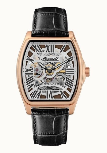 Ingersoll 1892 The Orville Automatic Mens Watch con quadrante nero e cinturino in acciaio inossidabile - I09305