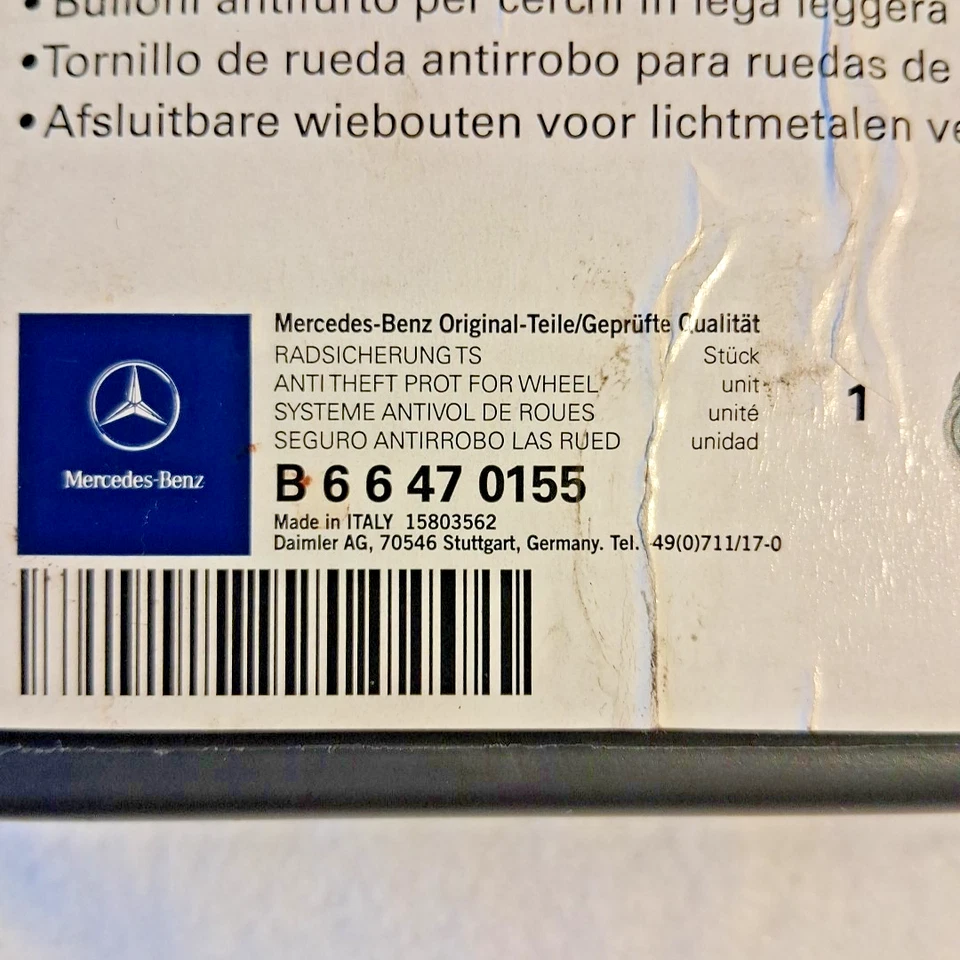 Cerraduras de rueda para llantas de aleación ligera Mercedes-Benz B66470155 Foto 3 de 4