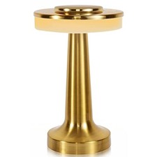 Rechargeable Cordless Table Lamp, Touch Control 3 Color Temperatures Gold