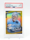 2025 Panini Prizm Football Gold Kalel Mullings #385 PSA 8