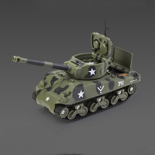 High Quality Alloy Model WWII USA M4 Sherman Medium Tank Model 1:35 Scale - Foto 14 di 16