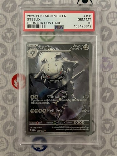 Pokemon Mega Evolution ME Base 150 Steelix Illustration Rare IR PSA 10 GEM MINT!