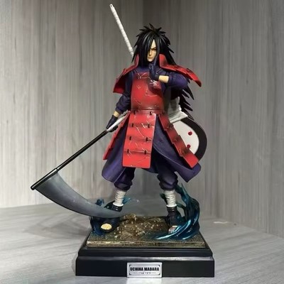 Naruto Madara Uchiha 36cm LED Light Up Anime Statue Figure w/ Base