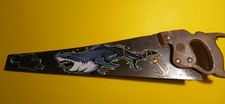 Hand Painted Saw Tattoo Removal Shark Tattoo Parlour Sign Cave sailor jerry 