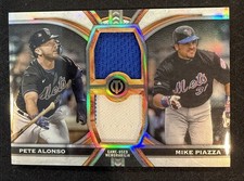 2023 Topps Tribute - Dual Relics 2 Player Mike Piazza, Pete Alonso #DR-API /199